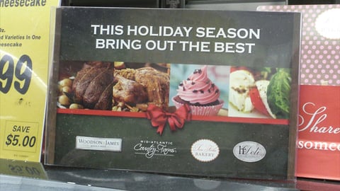 Pathmark 'Holiday Season' Counter Sign