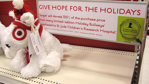 Target Holiday Bullseye Sign