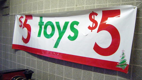 Family Dollar '$5 Toys' Banner