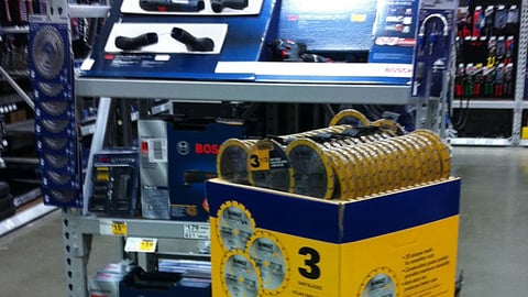 Lowe's Bosch 'Giving' Rack Header