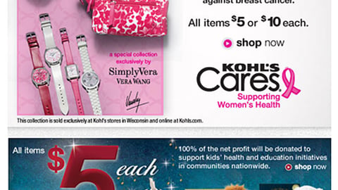Kohl's 'Committed to the Cause' Email