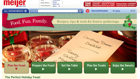 Meijer 'Christmas Feast' Microsite