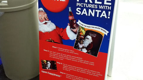 Coca-Cola 'Holiday Caravan' A-Board