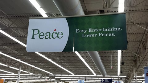Meijer 'Peace' Ceiling Banner