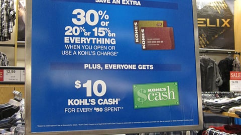 Kohl's 'Smartest Time to Shop' Rack Header