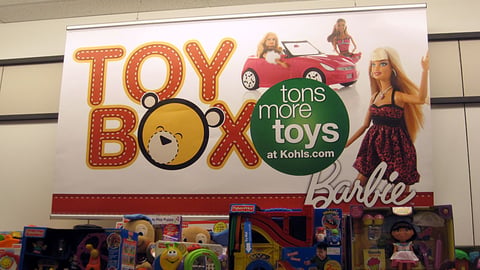 Kohl's Barbie 'Toy Box' Ceiling Banner
