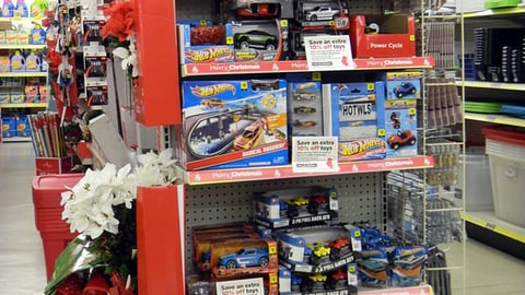 Dollar General 'Merry Christmas' Endcap