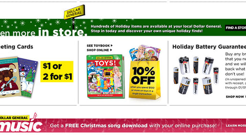 Dollar General 'Toy Book' Home Page Link