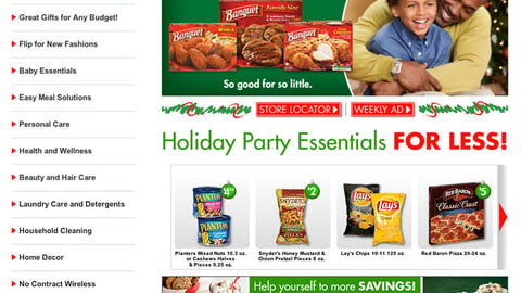 Family Dollar Holiday Webpage