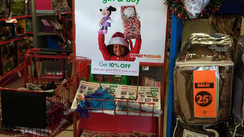 Family Dollar Holiday Floorstand