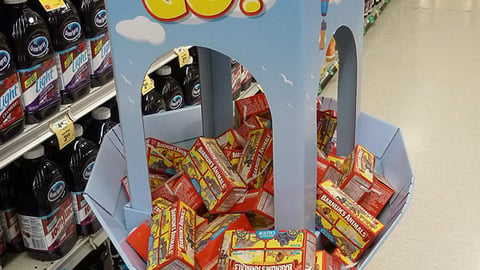 Nabisco 'Packed to Go' Floorstand