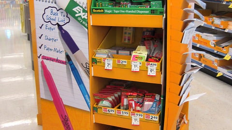 Walgreens Back-to-School Multi-Brand Pallet Display