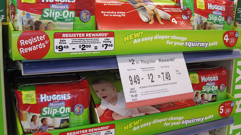 Huggies Walgreens Register Rewards Shelf Tray