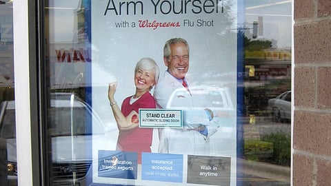 Walgreens 'Arm Yourself' Window Poster