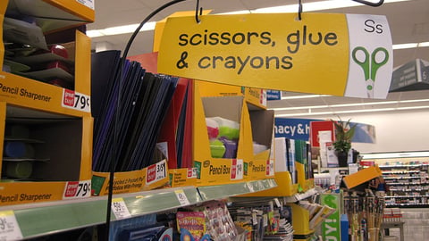 Walgreens Back-to-School Category Marker
