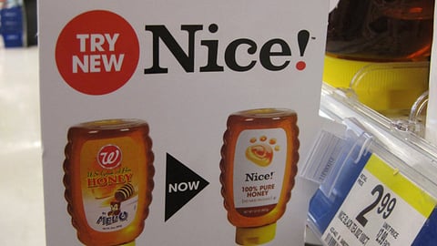 Walgreens Nice Shelf Talker