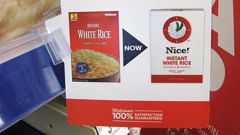 Walgreens Nice Shelf Talker