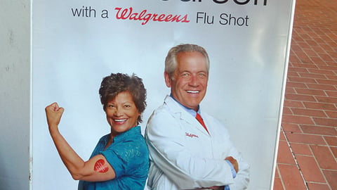 Walgreens 'Arm Yourself' A-Board