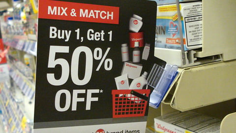 Walgreens Private Label BOGO Shelf Talker