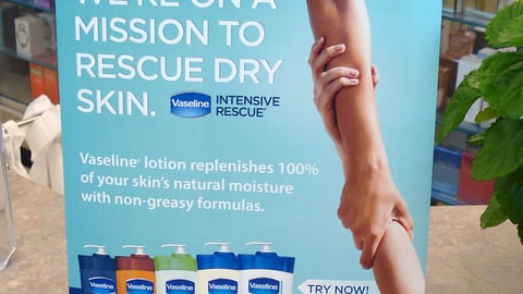 Vaseline Walgreens Counter Card