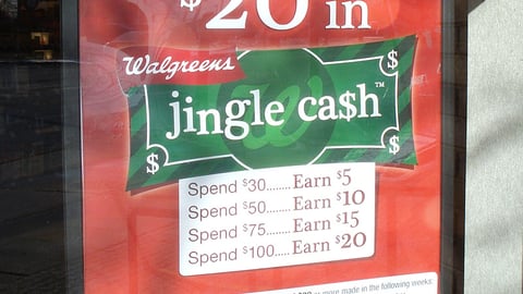 Walgreens 'Jingle Cash' Framed Poster