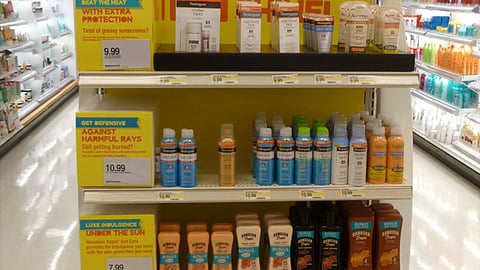 Target 'Playful Shades' Summer Skincare Endcap