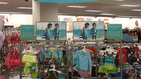 Target Calypso Girls' Apparel Display