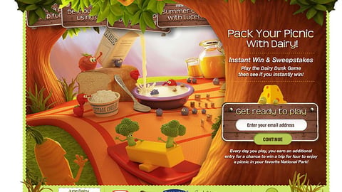 Safeway 'Picnic with Dairy' Microsite