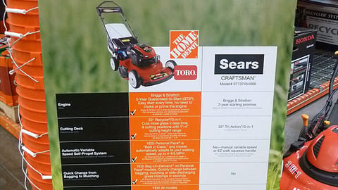 Home Depot Toro 'Advantage' Standee