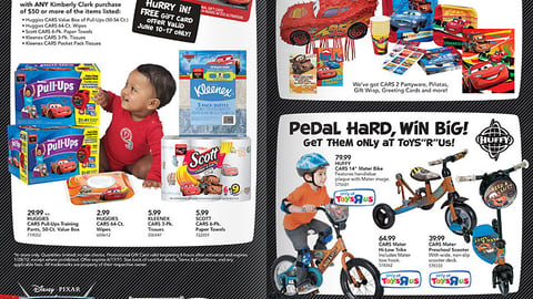 Toys "R" Us 'Cars 2' Catalog Pages