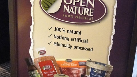 Vons Open Nature Stanchion Sign