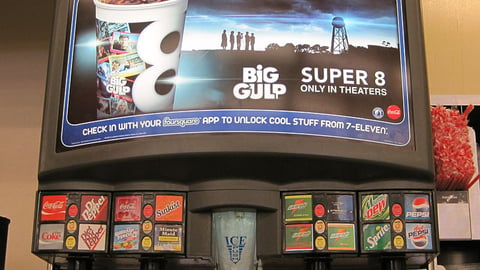 7-Eleven 'Super 8' Big Gulp Translite