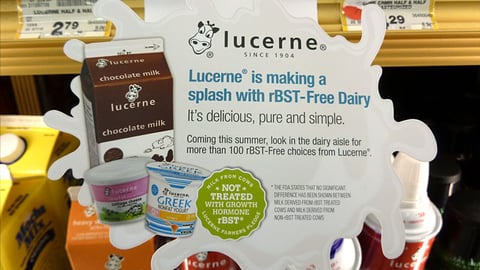Safeway 'rBST-Free Dairy' Wobbler