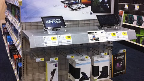 Best Buy Galaxy Tab Endcap