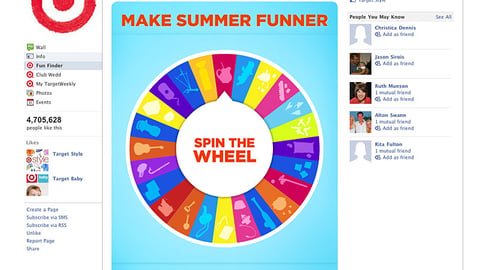 Target 'Fun Finder' Applet