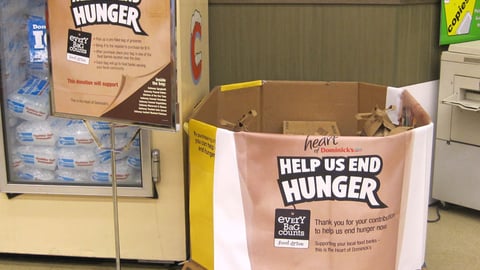 Dominick's Food Drive Display