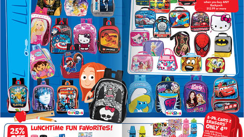 Toys "R" Us 'Pack 2 School' Incentive Feature