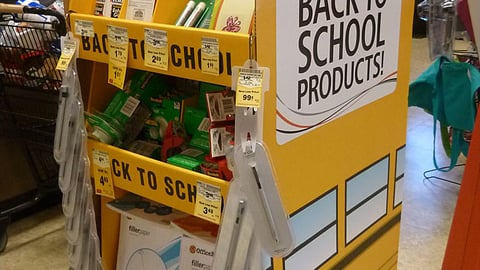 OfficeMax Safeway Back-to-School Floorstand