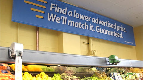 Walmart Express 'Match It' Ceiling Banner