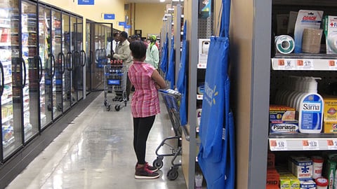 Walmart Express Frozen Aisle