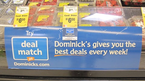 Dominick's 'Deal Match' Cooler Cling