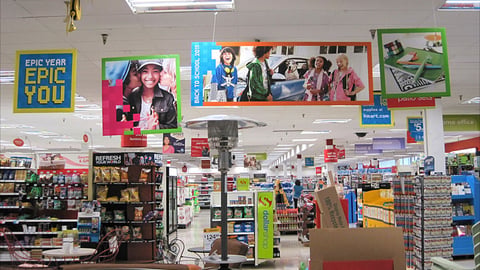 Kmart 'Epic Year, Epic You' Ceiling Signs