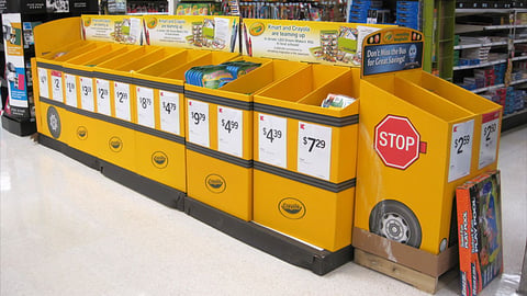 Kmart Crayola Back-to-School Dump Bins