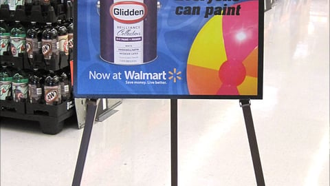 Glidden Walmart 'Colorful Summer' Stanchion Sign
