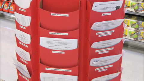 Walmart 'School Supply List' Floorstand