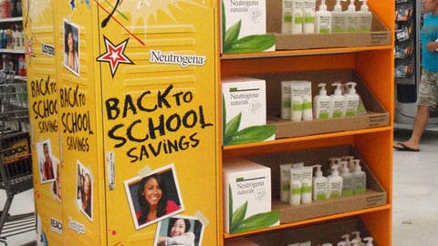 Neutrogena Walmart Half-Pallet Display