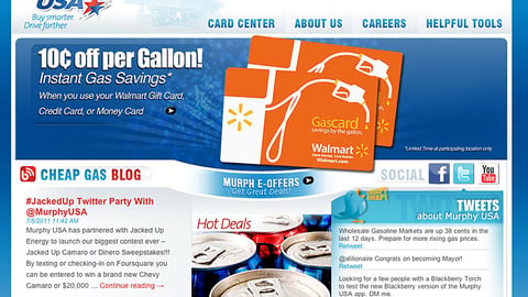 Murphy Walmart Gas Discount Leaderboard Ad