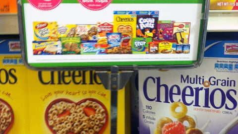 General Mills Supervalu 'Growing Local Learning' Shelf Sign