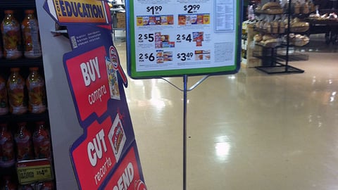General Mills Supervalu 'Growing Local Learning' Stanchion Sign