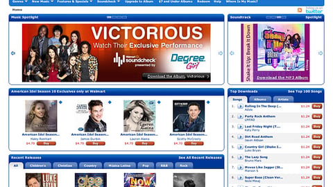 Walmart Online MP3 Store